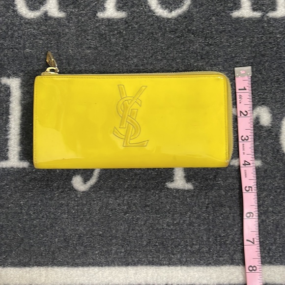 YSL Neon yellow wallet - Picture 8 of 8